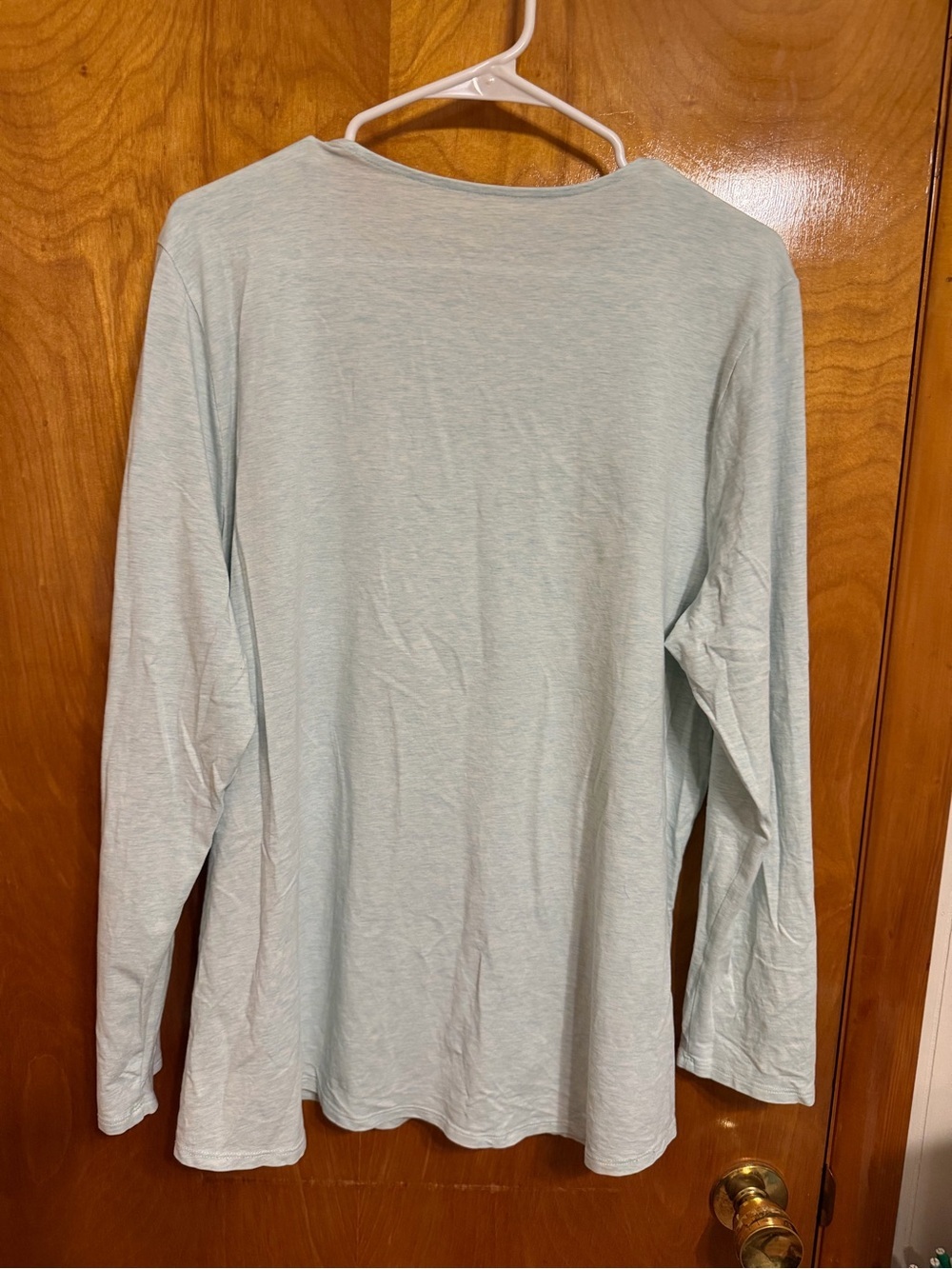 J. Jill Light Blue Long-Sleeve Crewneck Top - Picture 3 of 3